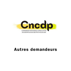 Sollicitation CNCDP - Autres demandeurs